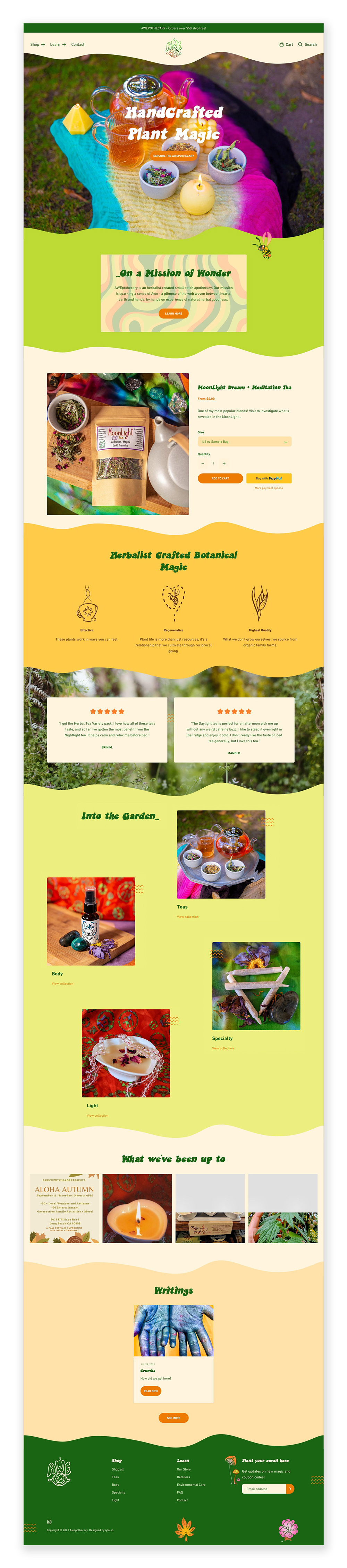 Awepothecary homepage