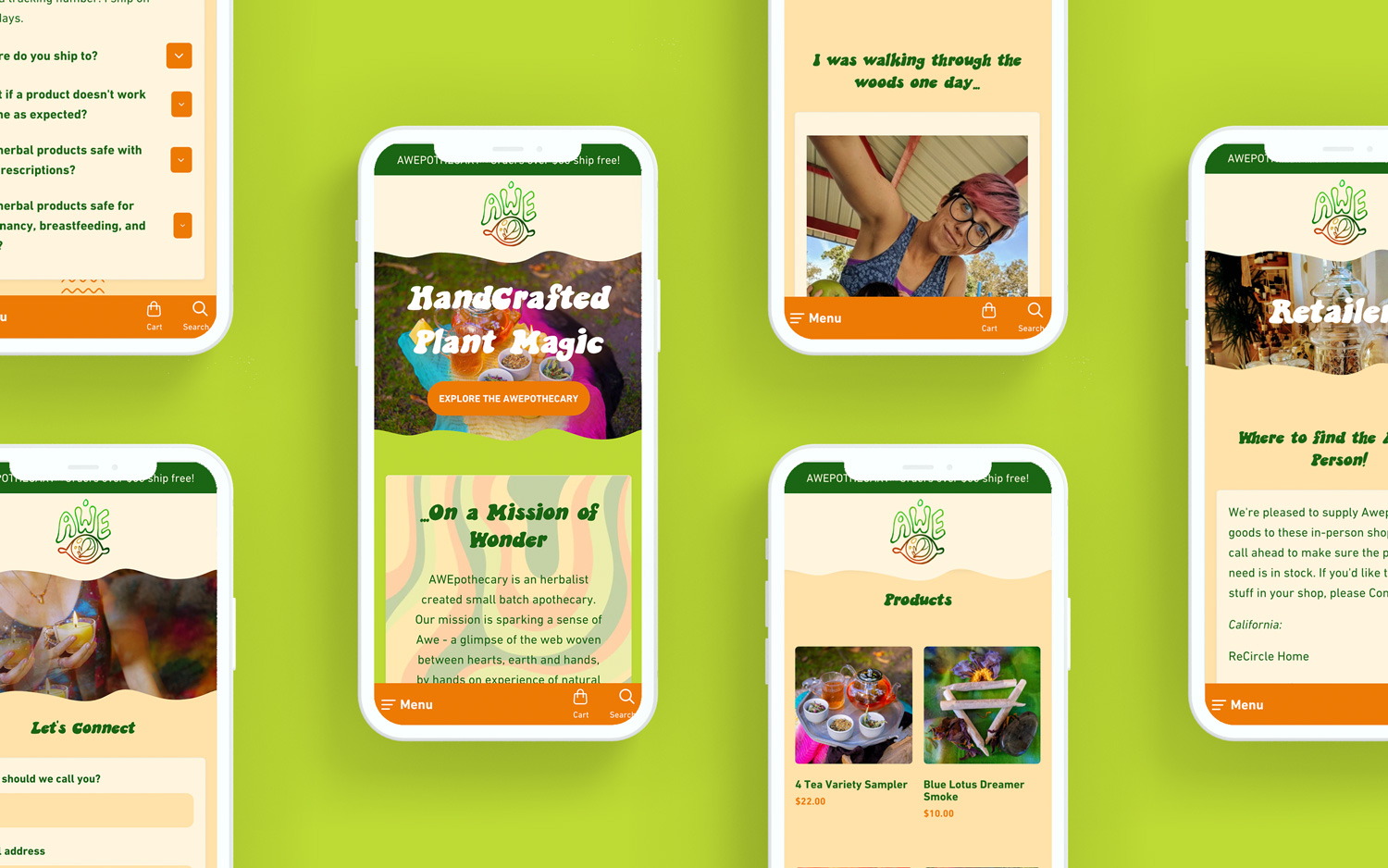 Awepothecary iphone mockup